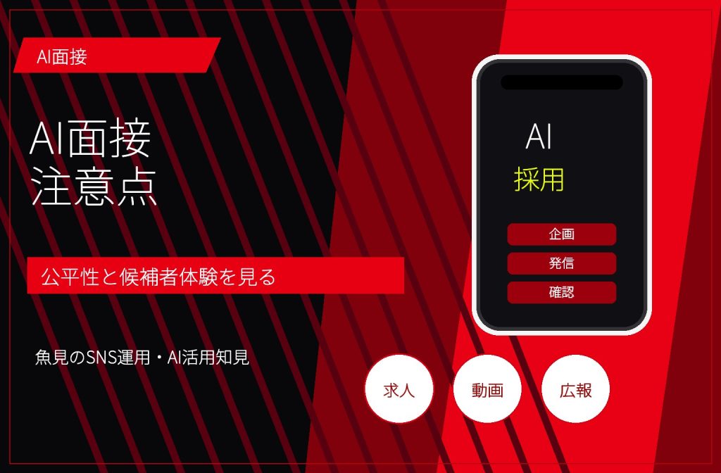 AI面接の注意点｜企業が導入前に見るべき公平性・候補者体験