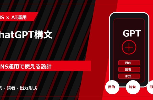 ChatGPT構文｜SNS運用で使える設計