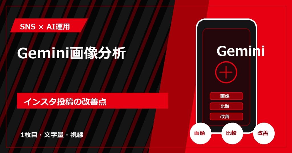 Gemini画像分析｜インスタ投稿の改善点