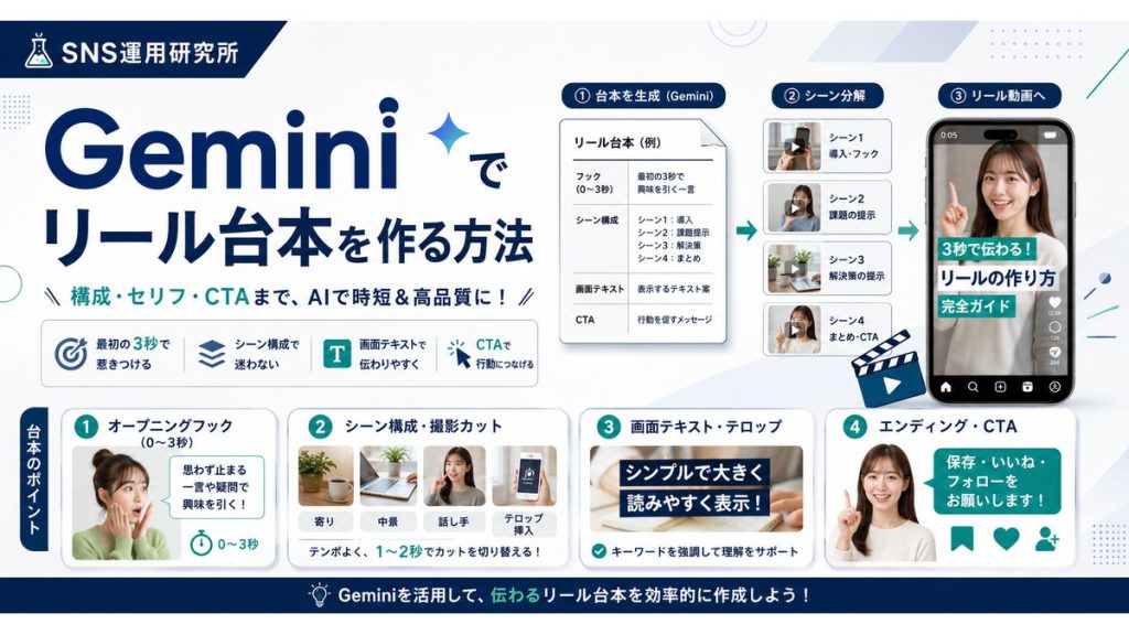 Geminiでリール台本を作る方法