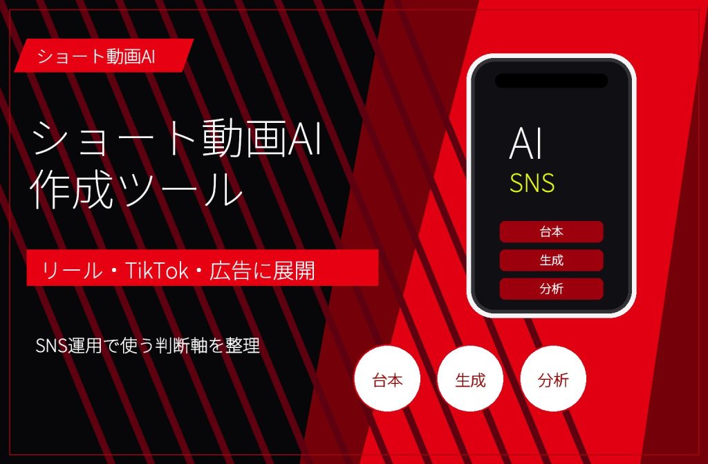 ショート動画AI作成ツールの使い方|リール・TikTok・広告への活用