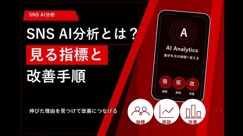 SNS AI分析とは？見る指標と改善手順 アイキャッチ 20260611
