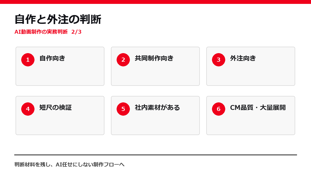 自作と外注の判断