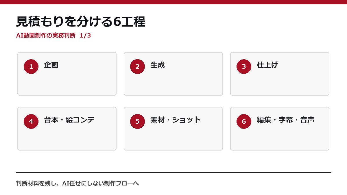 見積もりを分ける6工程